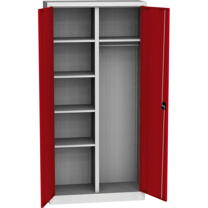 Universāls plauktu skapis ar tērauda durvīm