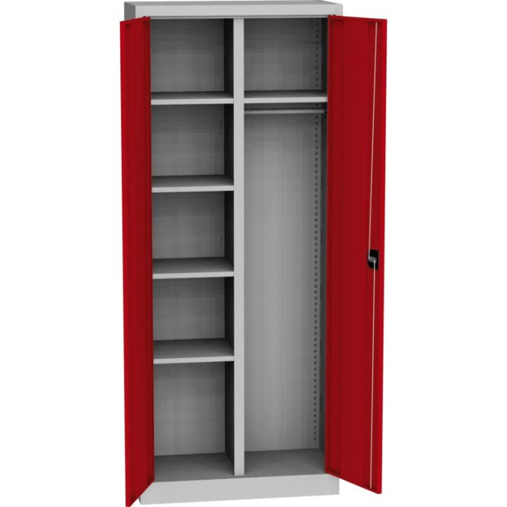 Universāls plauktu skapis ar tērauda durvīm