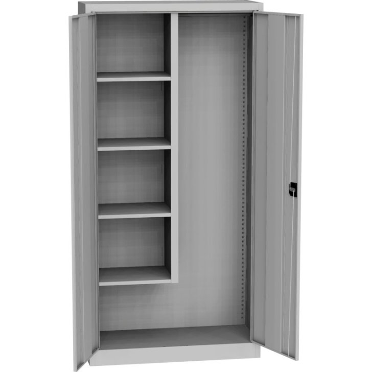 Universāls plauktu skapis ar tērauda durvīm