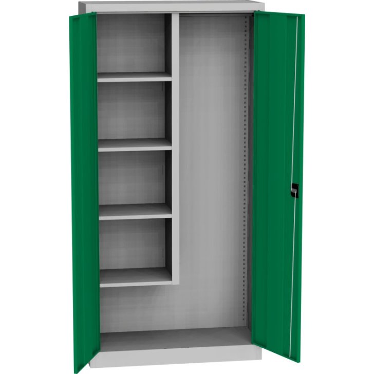 Universāls plauktu skapis ar tērauda durvīm