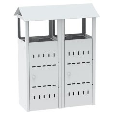 Divkārša āra atkritumu / atkritumu tvertne vispārējiem vai pārstrādātiem atkritumiem - 2 x 50L