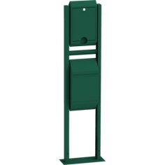 Grozs suņu ekskrementiem - ielikts statīvā