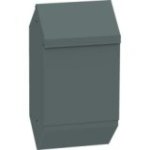 Suņu ekskrementu grozs - sienas vai stabu novietošana