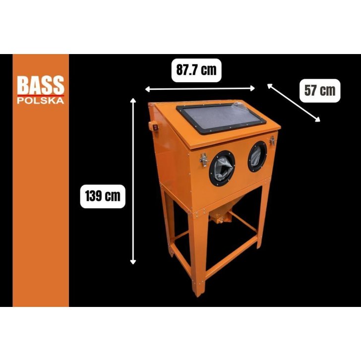 No augšas uzpildāms smilšu strūklas tīrītājs, 250 l