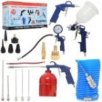 Gaisa kompresors 120L + Dāvana pneimo komplekts 18 IN 1.