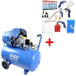 Gaisa kompresors 120L + Dāvana pneimo komplekts 18 IN 1.