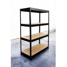 DRABEST metāla glabāšanas plaukts 180x120x50 cm, 4 lentynos, 250 kg