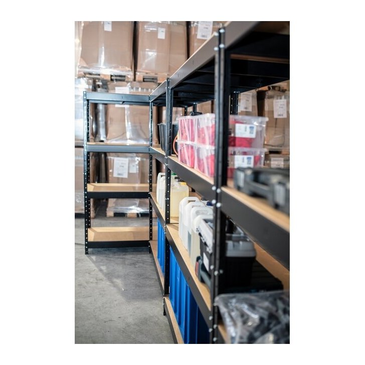 DRABEST metāla glabāšanas plaukts 180x120x50 cm, 4 lentynos, 250 kg