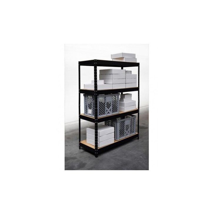 DRABEST metāla glabāšanas plaukts 180x120x50 cm, 4 lentynos, 250 kg