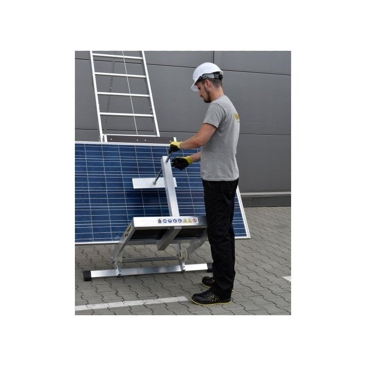 Jumta pacēlājs DRABEST, 12 m, saules paneļiem