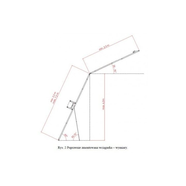 Jumta pacēlājs DRABEST, 12 m, saules paneļiem