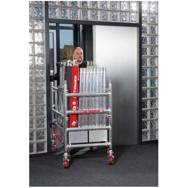 Alumīnija mobilais tornis MiTower (darba augstums 4,20 m)