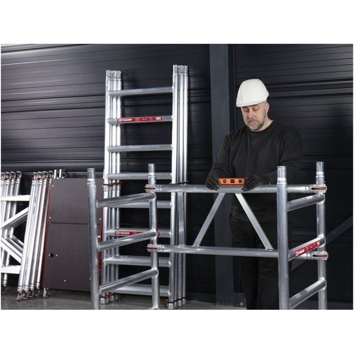 Alumīnija mobilais tornis MiTower (darba augstums 5,20 m)