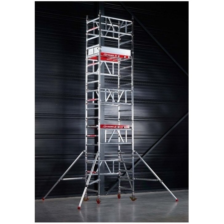Alumīnija mobilais tornis MiTower (darba augstums 6,20 m)