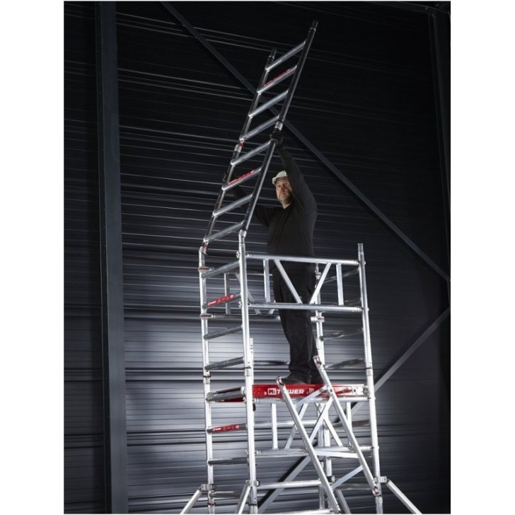 Alumīnija mobilais tornis MiTower (darba augstums 6,20 m)