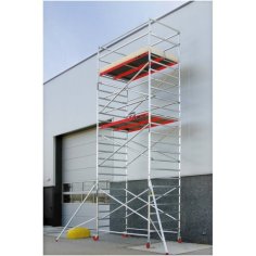 Mobilais alumīnija tornis RS ​​42 ar trīsstūrveida stabilizatoru - balsts (8,20 m) 2