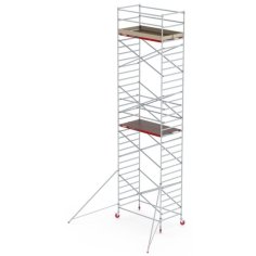 Mobilais alumīnija tornis RS ​​42 ar trīsstūrveida stabilizatoru - balsts (10,20 m)