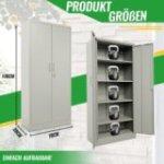 Tērauda skapis Stefan pelēks