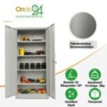 Tērauda skapis Stefan pelēks