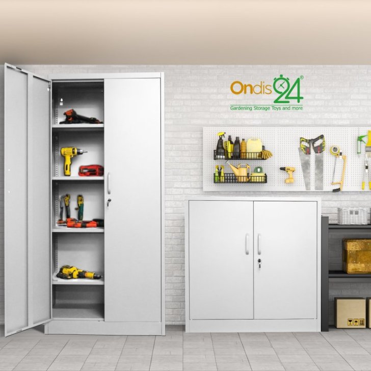 Tērauda skapis Stefan balts