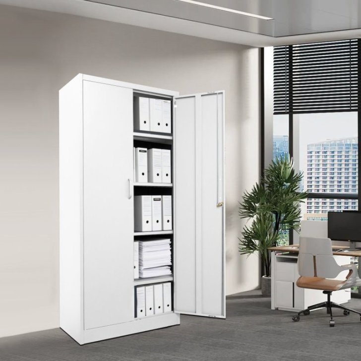 Tērauda skapis Stefan balts