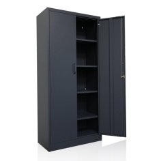 Tērauda skapis Stefan melns