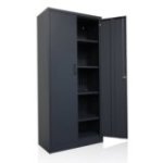 Tērauda skapis Stefan melns