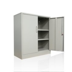 Metāla sānu skapis Universāls uzglabāšanas skapis Stefan, pelēks