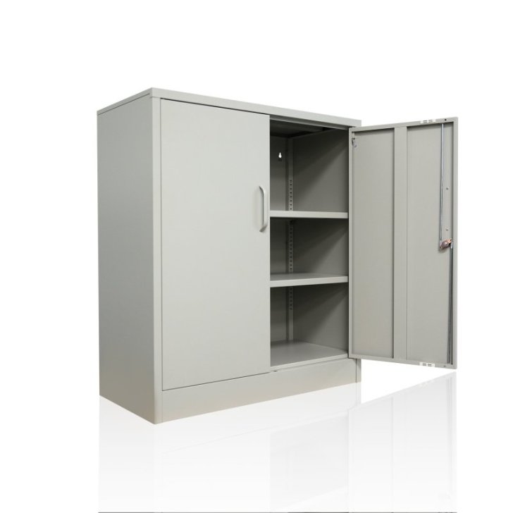 Metāla sānu skapis Universāls uzglabāšanas skapis Stefan, pelēks