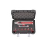 Regulējama uzgriežņu atslēga uzgriežņiem ar augšējiem caurumiem