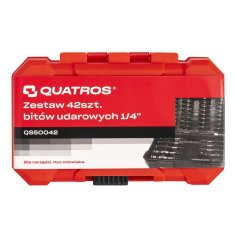 42 gab. triecienuzgaļu komplekts 1/4" 2