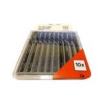 Finierzāģu asmeņi/naži/asmenīši 10 gab.