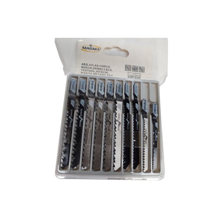 Finierzāģu asmeņi/naži/asmenīši 10 gab.
