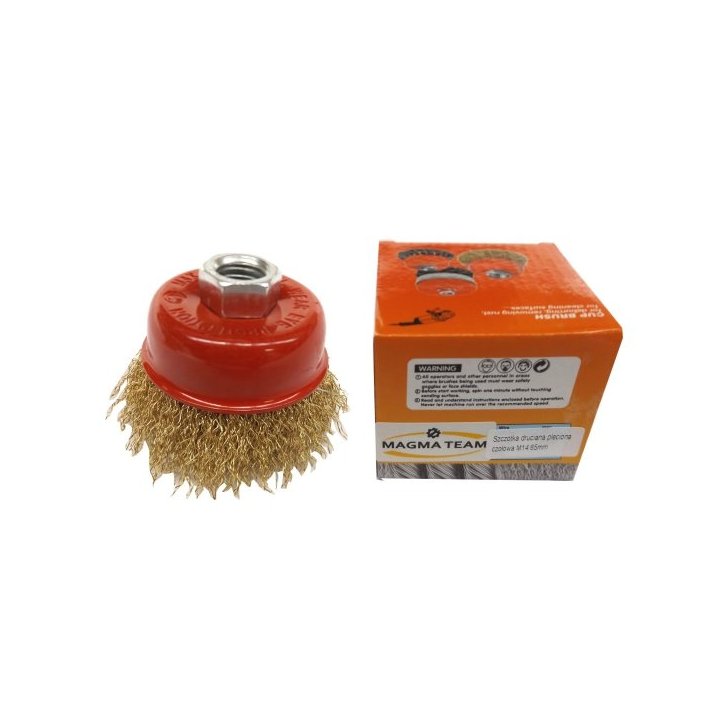 Frontālā birste 65mm misiņa stieple tēraudam