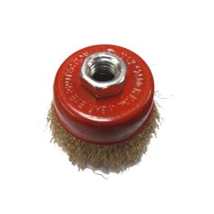 Frontālā birste misiņota stieple 75mm tēraudam