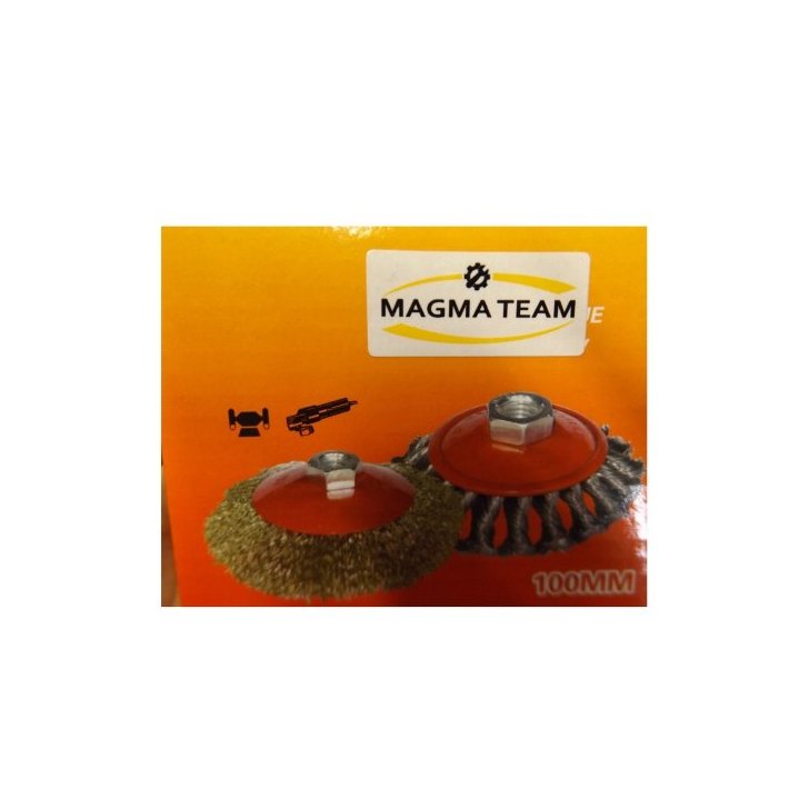 Sānu stiepļu birste metālam tēraudam 100mm M14