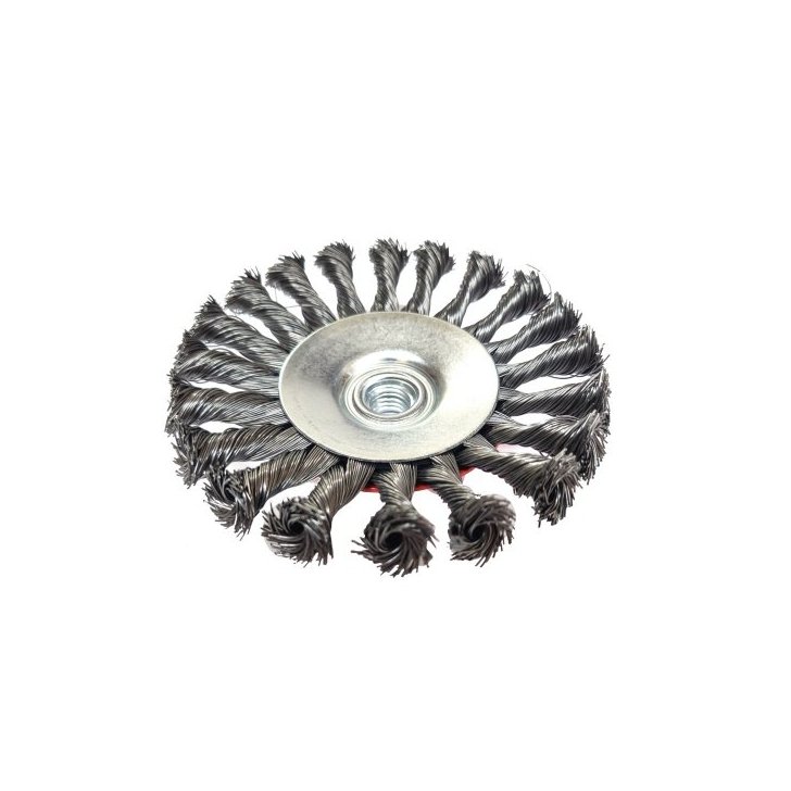 Sānu stiepļu birste metālam tēraudam 100mm M14