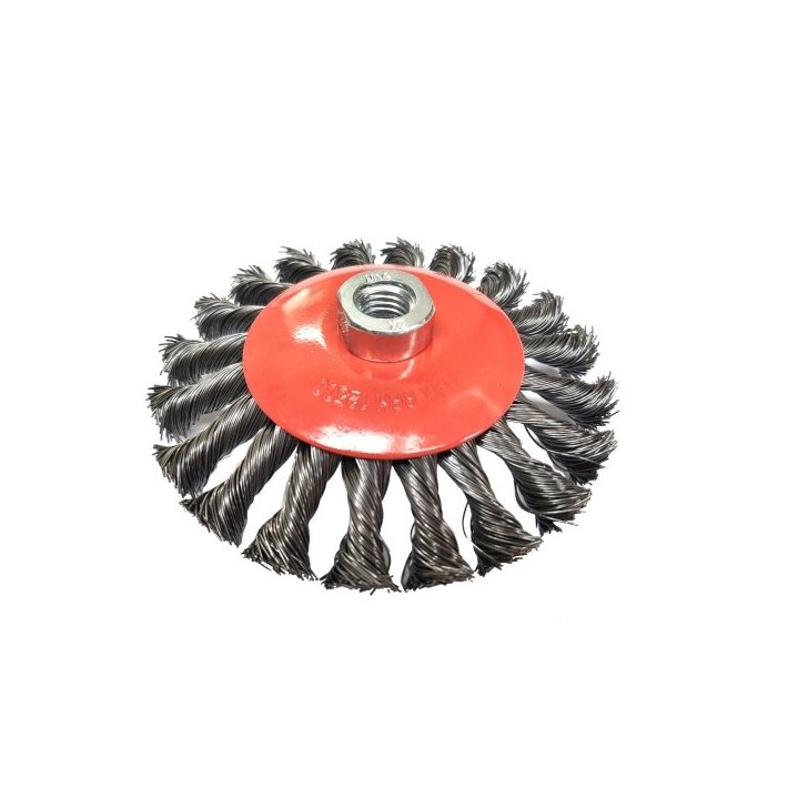 Sānu stiepļu birste metālam tēraudam 100mm M14