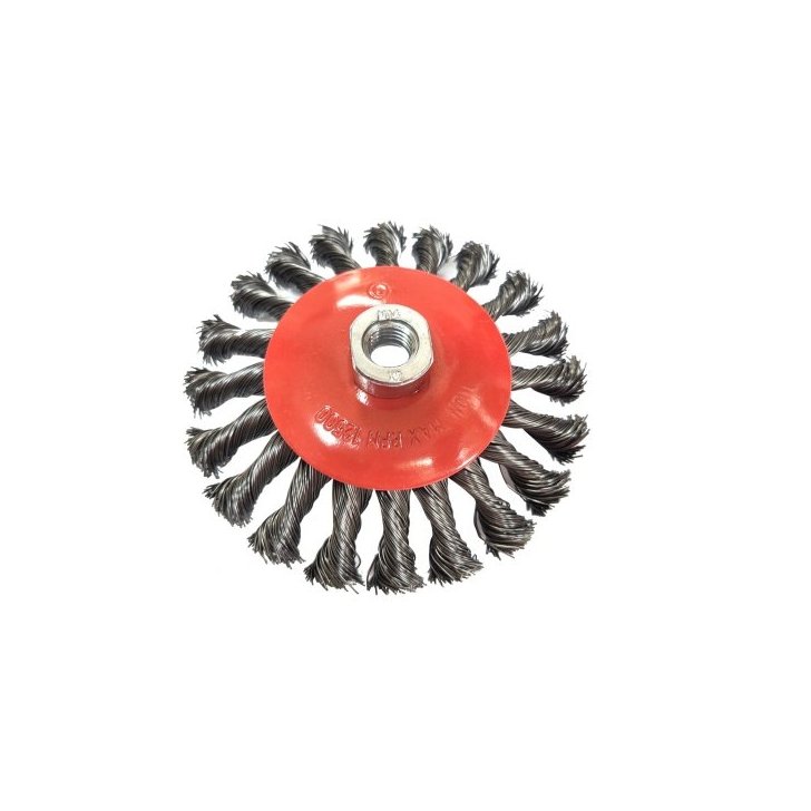 Sānu stiepļu birste metālam tēraudam 100mm M14