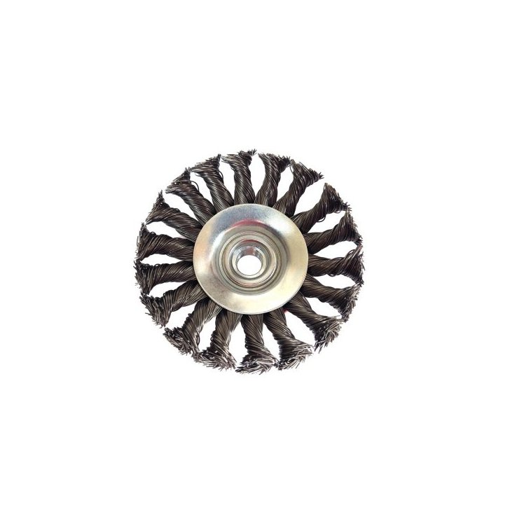 Sānu stiepļu birste metālam tēraudam 100mm M14