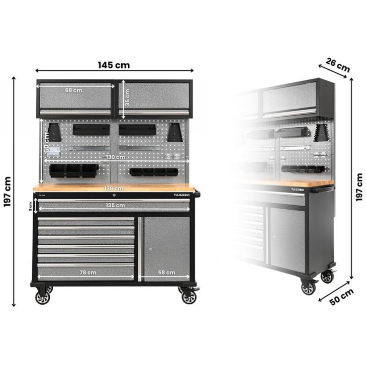 Darbnīcas mēbeļu komplekts Tagred TA189