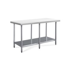 Gaļas sadalīšanas galds 180x60 cm, miesnieka, nerūsējošais tērauds un polietilēns 2