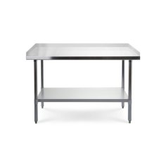 Darba galds ar 3 malām, ar 150x60 cm nerūsējošā tērauda virsmu