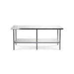 Darba galds ar 210x70 cm nerūsējošā tērauda virsmu