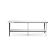 Darba galds ar 240x70 cm nerūsējošā tērauda virsmu