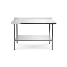 Darba galds, 150x70 cm nerūsējošā tērauda virsma + plaukta regulēšana