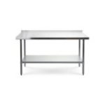 Darba galds ar 180x70 cm nerūsējošā tērauda virsmu