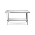 Darba galds ar 3 malām, 180x70 cm nerūsējošā tērauda virsma