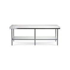 Darba galds ar 3 malām, 240x70 cm nerūsējošā tērauda virsma