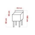 Vanna 50 cm, 70 litri, no nerūsējošā tērauda, izlietne